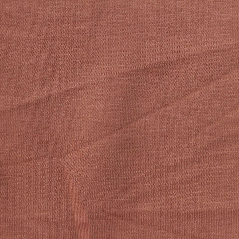 Red-Brown Marl French Terry, Poly-Viscose