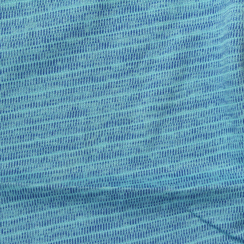 Blue Marl Jersey Knit, Polyester, 160 gsm, 165 cm