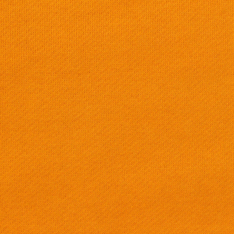 Brushed Cotton Polyester French Terry Fabric, 320 gsm, 175 cm — Orange