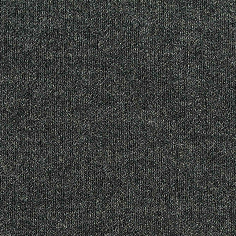 Dark Grey Marl Rib Knit, Poly-Viscose, 350 gsm