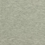 Light Grey Heathered-Marl Rib Knit, Cotton-Poly