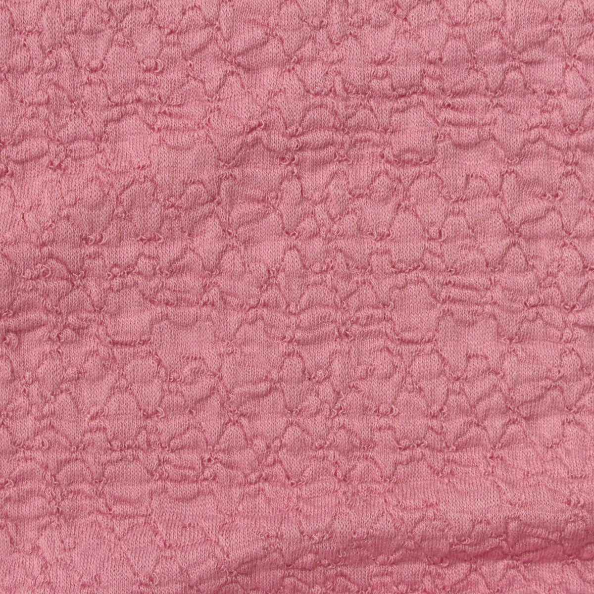 Pink Textured Jersey Knit, Poly-Cotton, 190 gsm