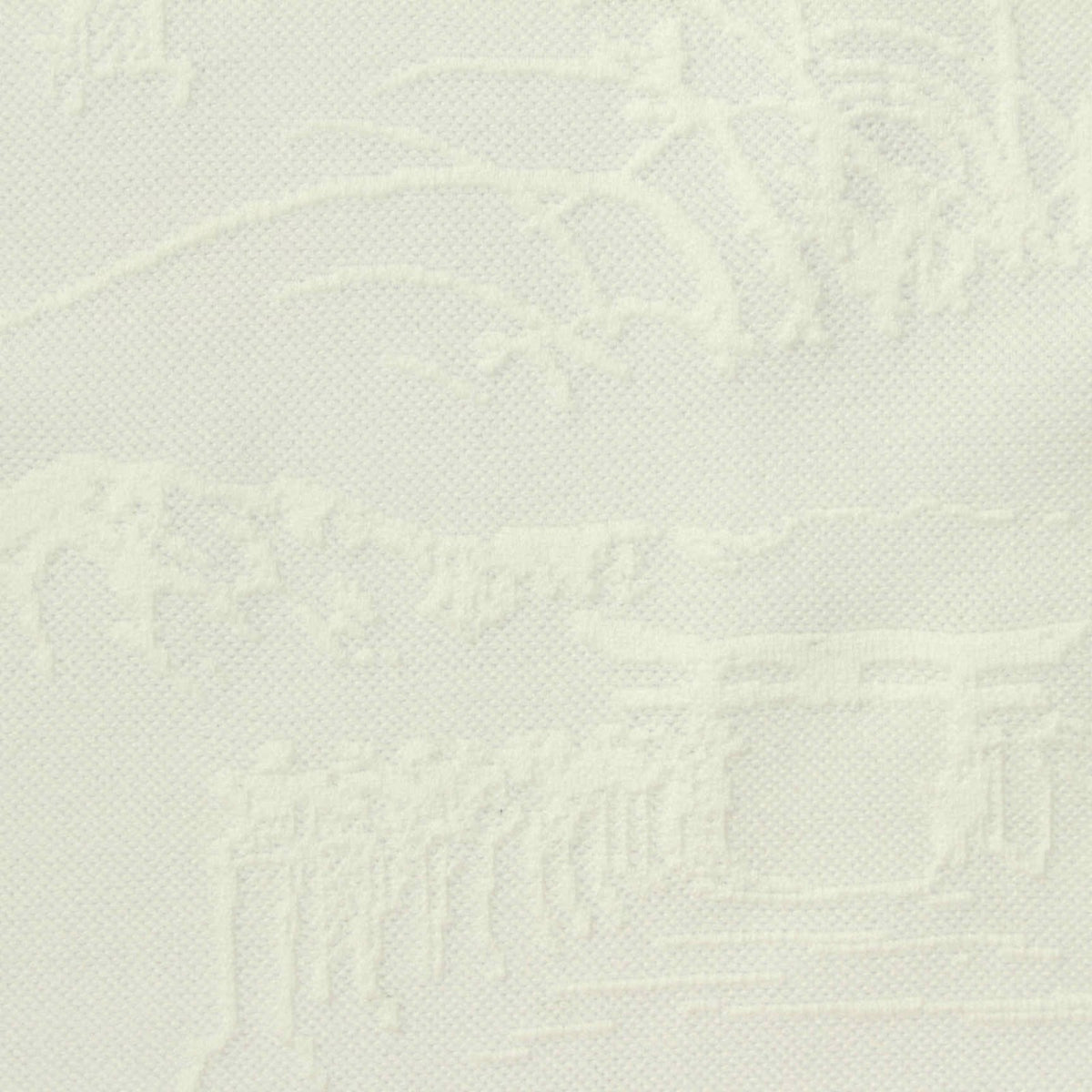 Cream Tone-on-Tone Jacquard, Polyester, 165 gsm