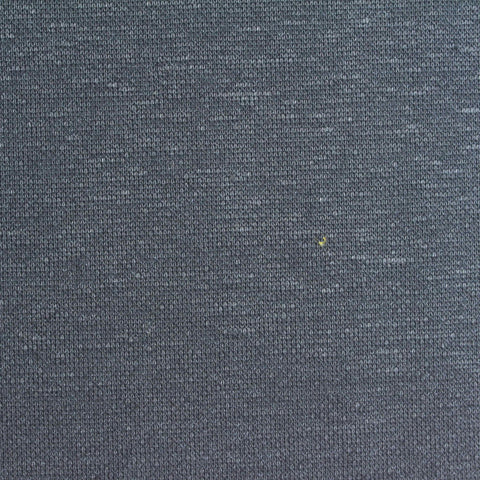Dark Grey Heathered-Marl Scuba Knit, Linen-Cotton