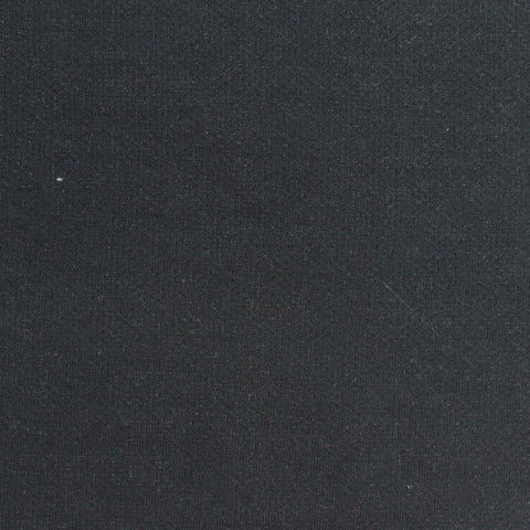 Linen Cotton Scuba Knit Fabric, 332 gsm, 150 cm — Black