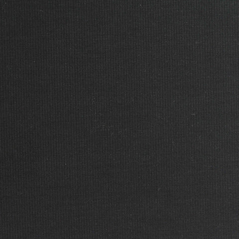 Polyester Tencel Lyocell Stretch Scuba Knit Fabric, 250 gsm, 165 cm — Black