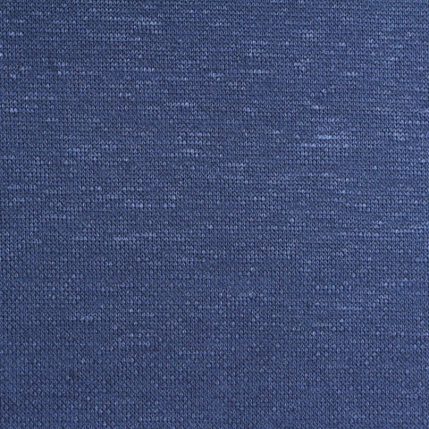 Blue Marl Scuba Knit, Linen-Cotton