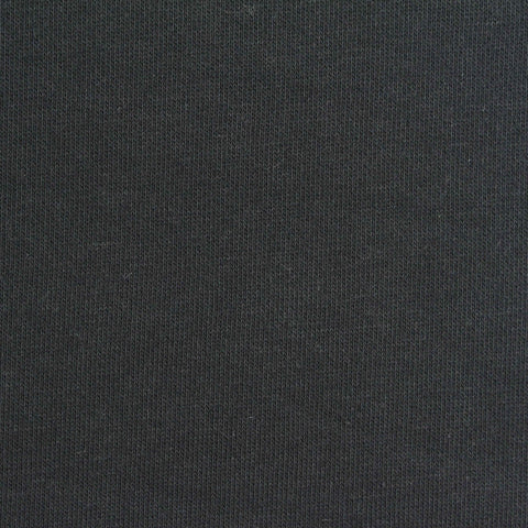 Cotton Polyester French Terry Fabric, 300 gsm, 180 cm — Black
