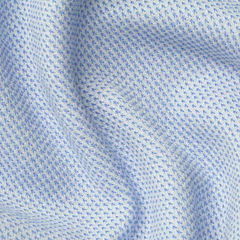 Jacquard Polyester Viscose Stretch Interlock Knit Fabric, 300 gsm, 160 cm — Blue