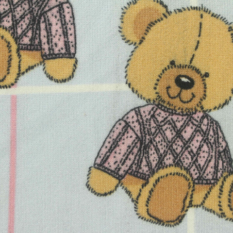 Pink Bears Chunky Knit, Polyester
