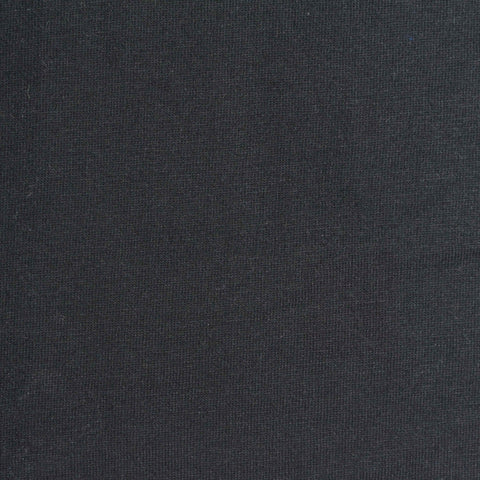 Polyester Cotton Jersey Knit Fabric, 155 gsm, 175 cm — Black