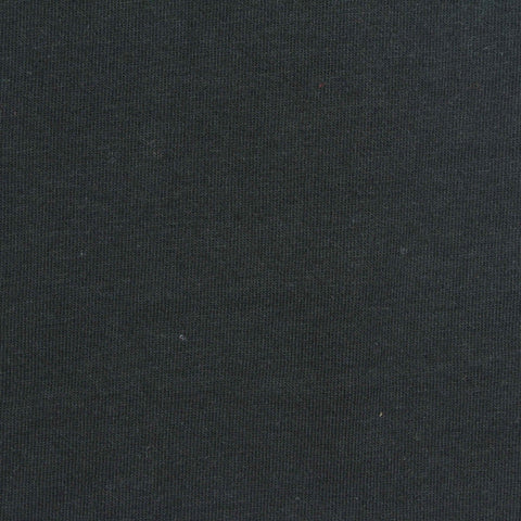 Cotton Polyester Stretch French Terry Fabric, 265 gsm, 165 cm — Black