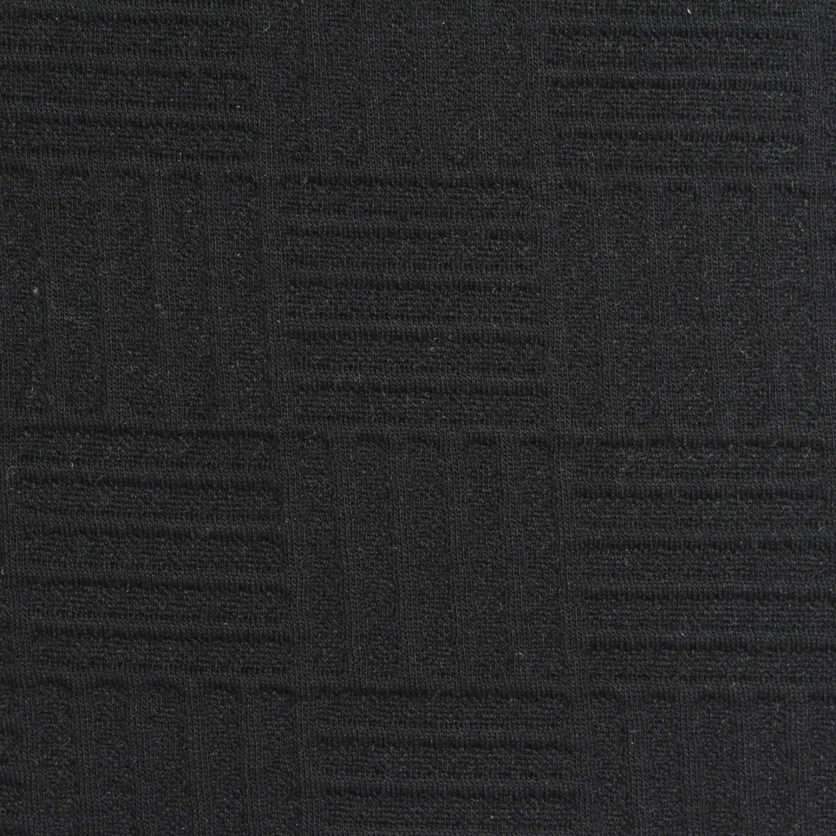 Black Tone-on-Tone Jacquard, Poly-Cotton, 330 gsm