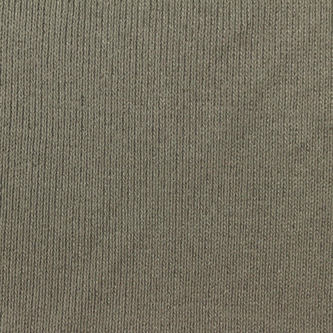 Brushed Viscose Polyester Stretch Rib Knit Fabric, 250 gsm, 180 cm — Khaki