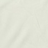 Cotton Stretch Rib Knit Fabric, 190 gsm, 135 cm — White