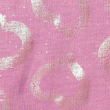 Silver Hearts Jersey Knit, Cotton — texture