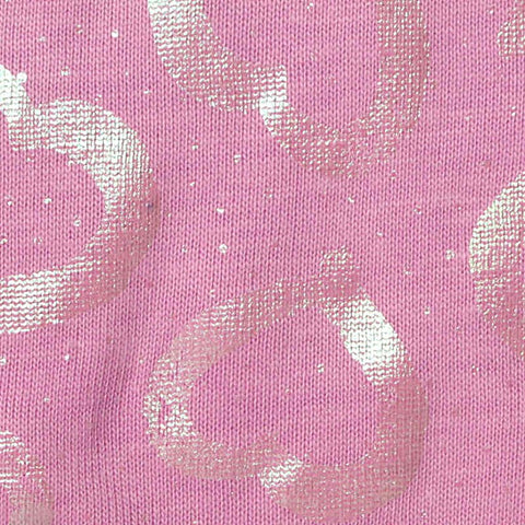 Silver Hearts Jersey Knit, Cotton, 145 gsm