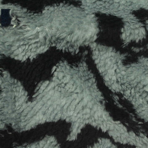 Black Animal Print Minky, Polyester