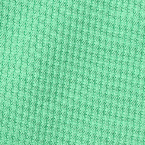 Polyester Viscose Stretch Rib Knit Fabric, 210 gsm, 150 cm — Green