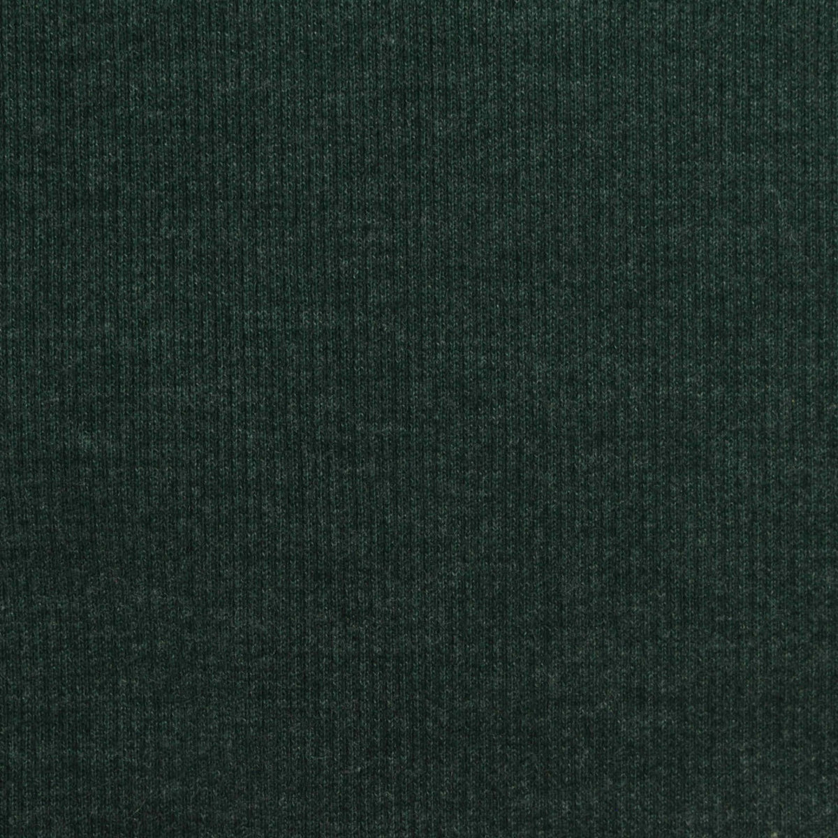 Dark Green Marl Rib Knit, Cotton-Poly