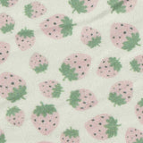 Pink Leaves Milk Silk Knit, Polyester — texture