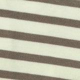 Brown Horizontal-Stripe Scuba Knit, Viscose-Poly — texture