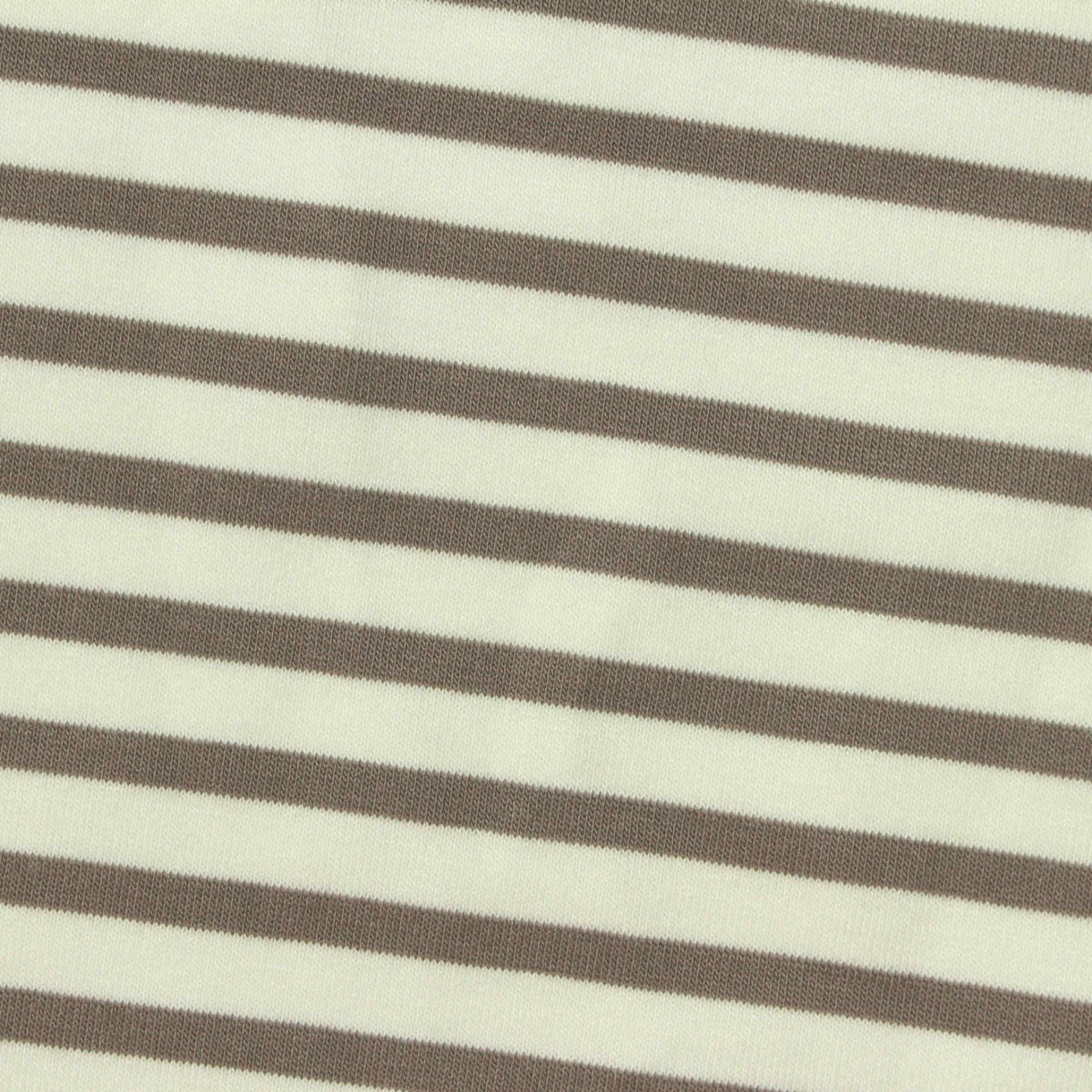 Brown Horizontal-Stripe Scuba Knit, Viscose-Poly