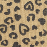 Dark Grey Leopard Crepe, Polyester
