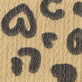 Dark Grey Leopard Crepe, Polyester — texture