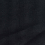 Polyester Stretch Rib Knit Fabric, 330 gsm, 150 cm — Navy