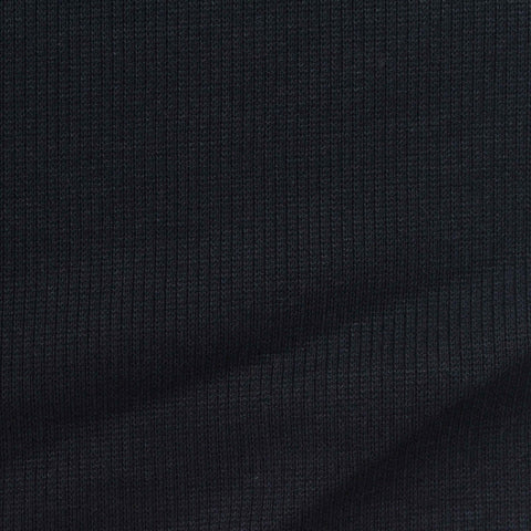 Polyester Stretch Rib Knit Fabric, 330 gsm, 150 cm — Navy