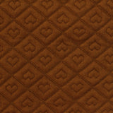 Brown Hearts Jacquard, Poly-Cotton