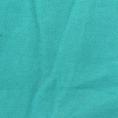 Brushed Cotton Polyester French Terry Fabric, 260 gsm, 170 cm — Green, ref EF-274873