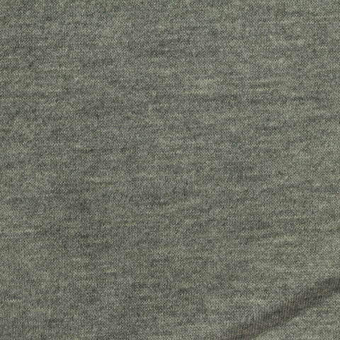 Grey Heathered-Marl French Terry, Polyester, 330 gsm
