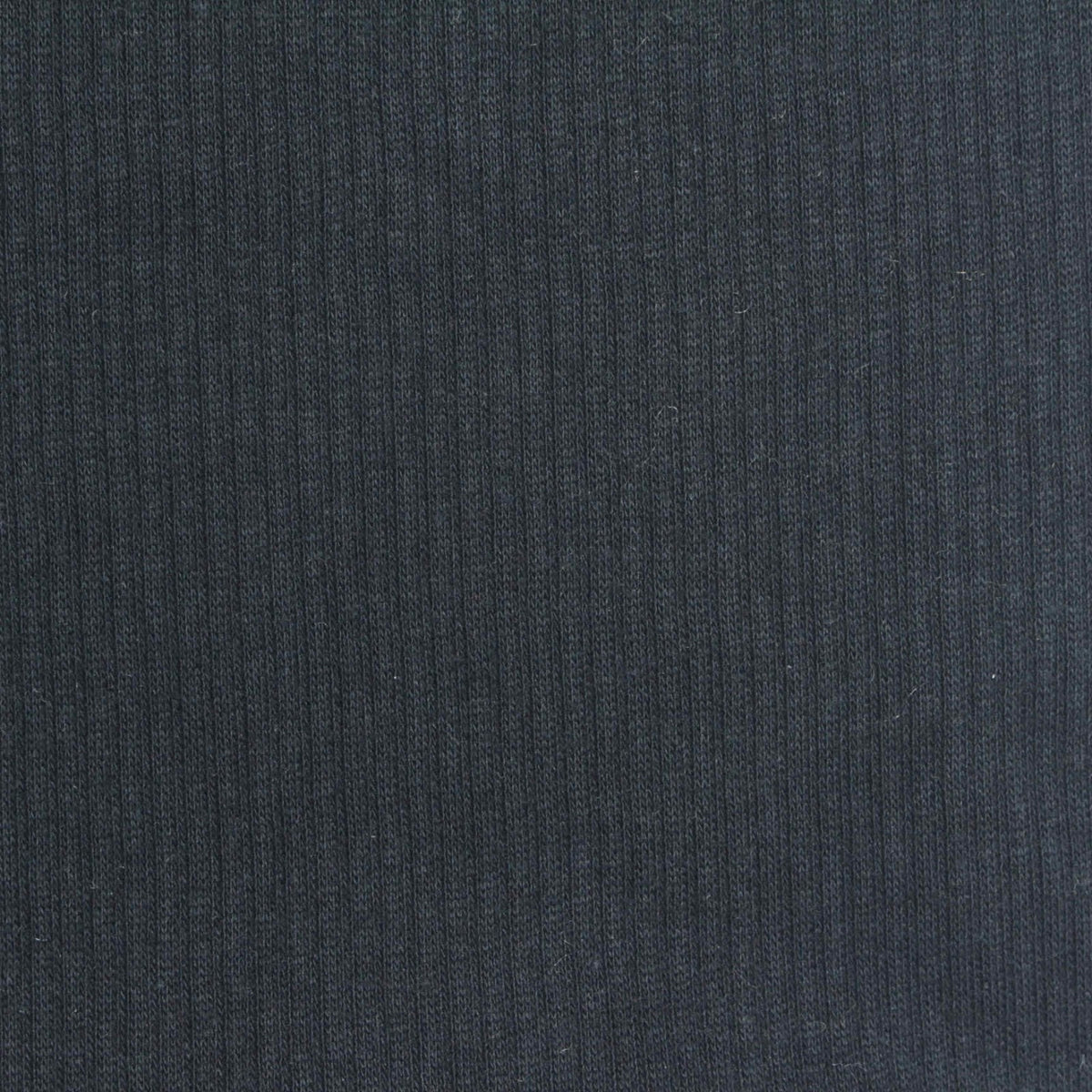 Cotton Polyester Rib Knit Fabric, 200 gsm, 160 cm — Navy