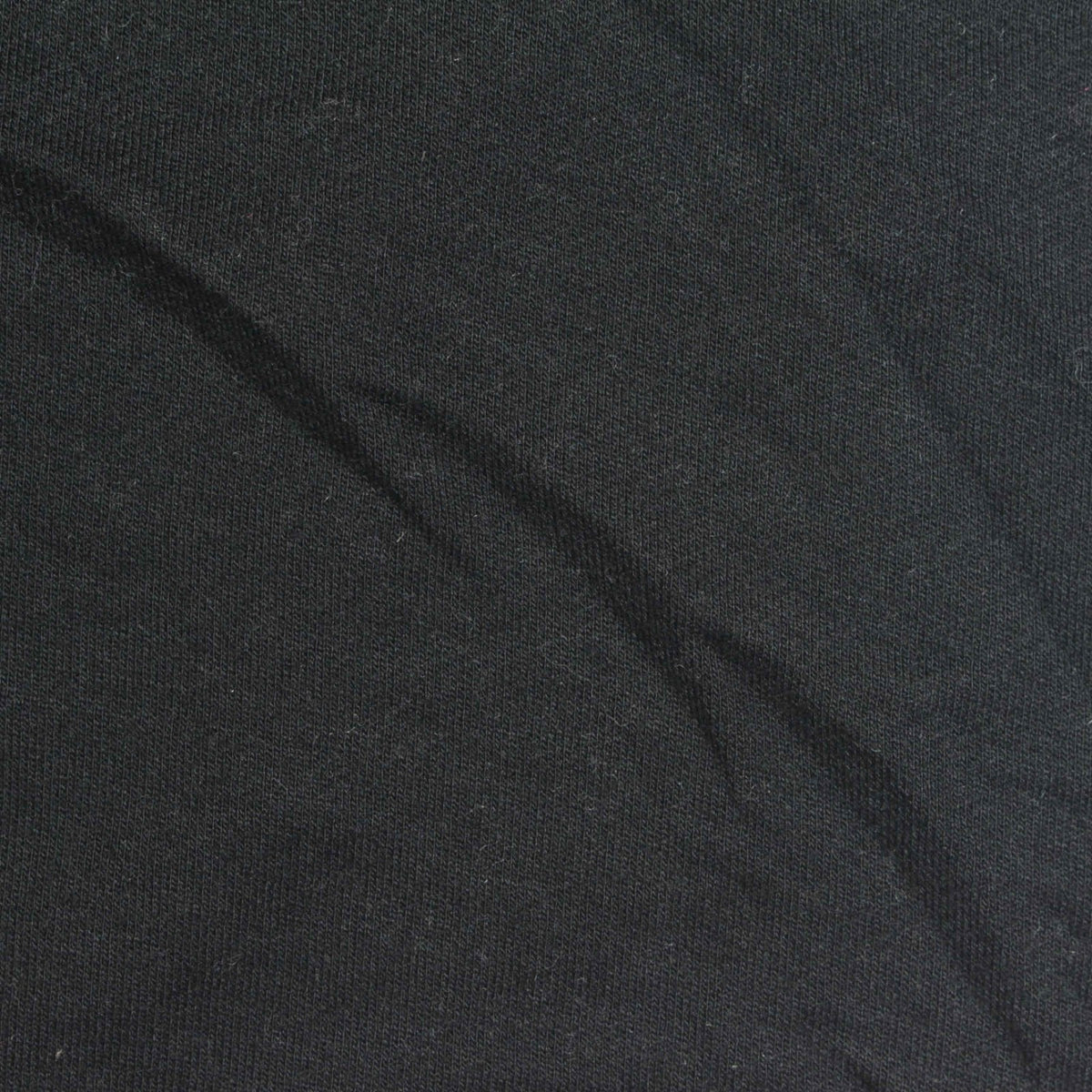 Polyester Stretch French Terry Fabric, 290 gsm, 190 cm — Black