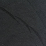 Polyester Stretch French Terry Fabric, 290 gsm, 190 cm — Black