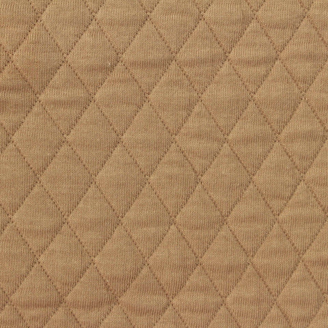 Tan Diamond Jacquard, Poly-Cotton
