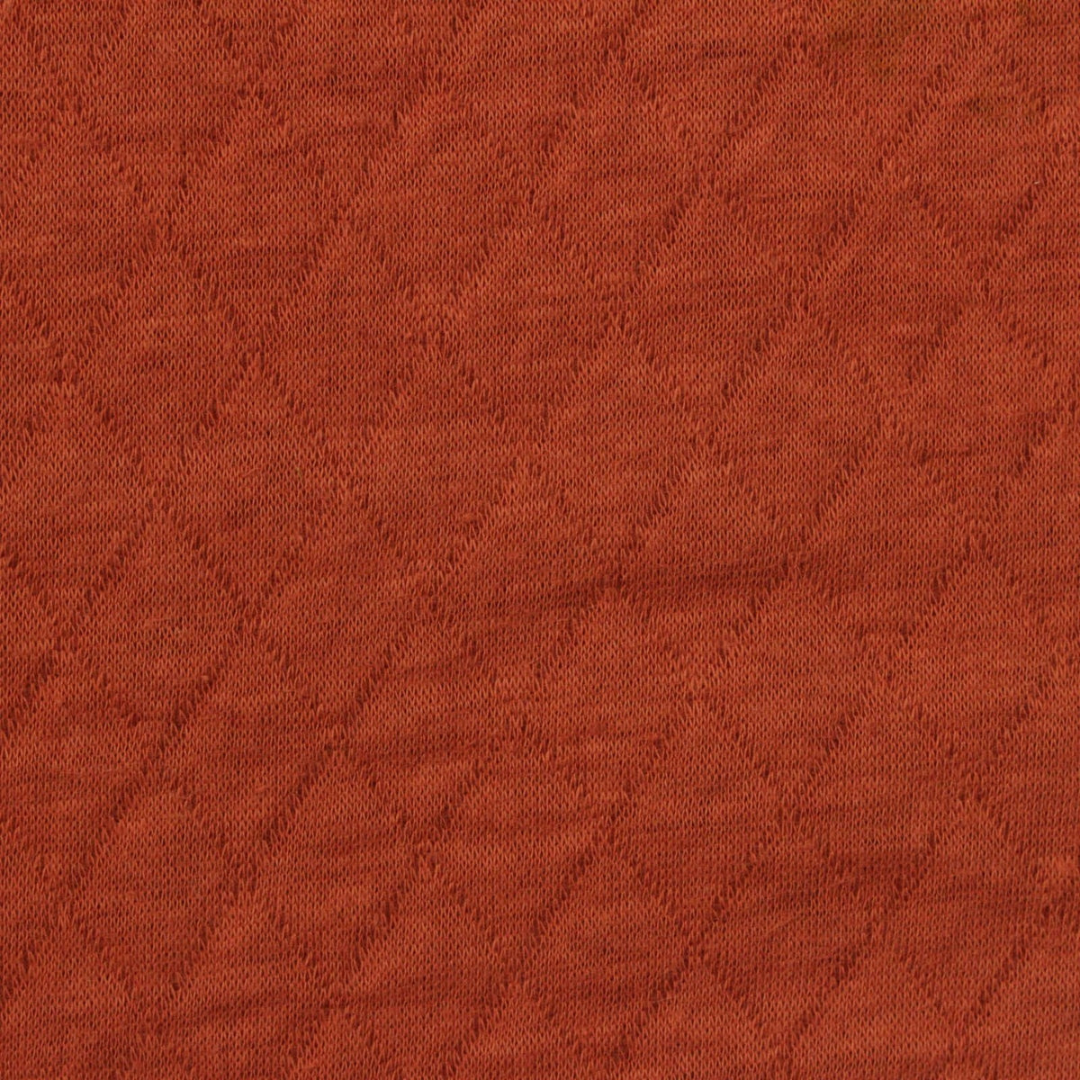 Terracotta Tone-on-Tone Diamond Interlock Knit, Cotton-Poly