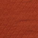 Terracotta Tone-on-Tone Diamond Interlock Knit, Cotton-Poly