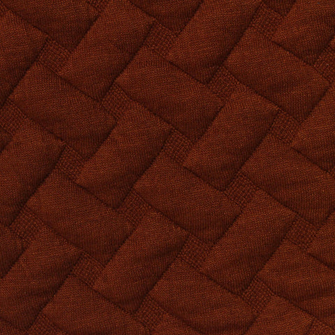 Jacquard Polyester Stretch Knit Fabric, 380 gsm, 160 cm — Brown