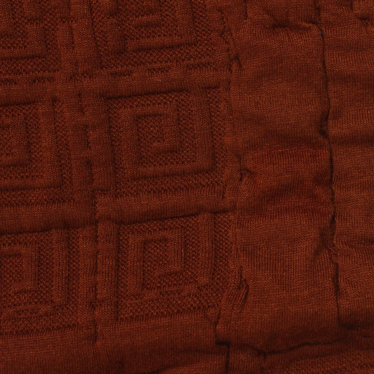 Rust Square Jacquard, Polyester