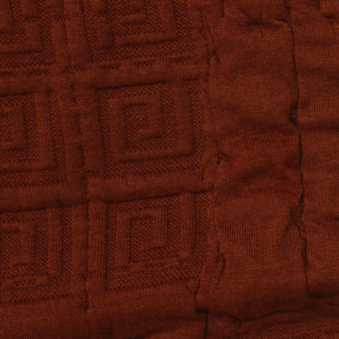 Rust Square Jacquard, Polyester