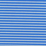 Blue Horizontal-Stripe Jersey Knit, Nylon-Poly — texture