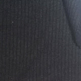 Viscose Polyester Blend Rib Knit Fabric, 220 gsm, 165 cm — Grey