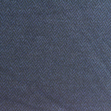 Blue Herringbone Jacquard, Poly-Cotton