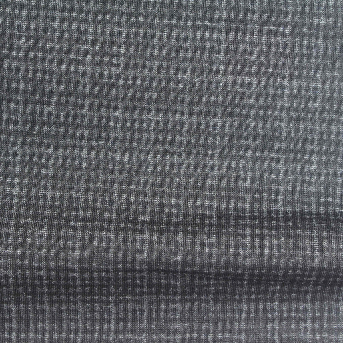 Dark Grey Grid Ponte Knit, Poly-Viscose