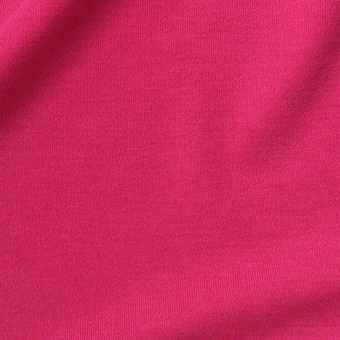 Polyester Viscose Stretch Interlock Knit Fabric, 250 gsm, 161 cm — Pink