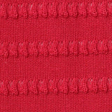 Red Tone-on-Tone Chunky Knit, Polyester — texture
