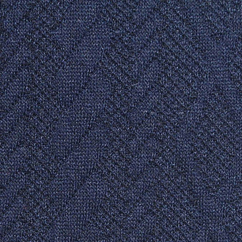Navy Tone-on-Tone Chevron Interlock Knit, Polyester